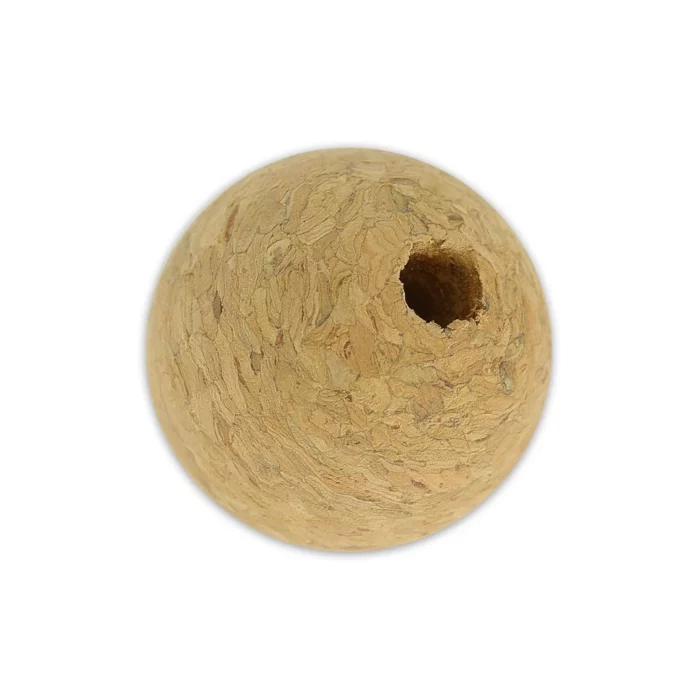 Margele din pluta - 10 mm x gaura 2 mm - 4 buc 