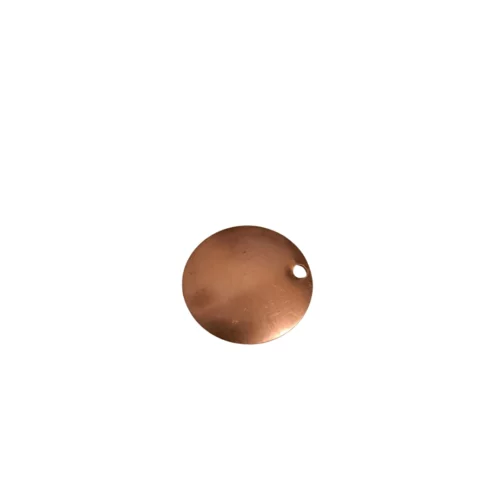 Blanc copper curved round with hole