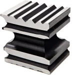 Grooved block for metal forming