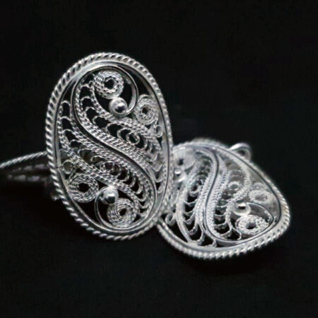 Women's buttons in the filigree technique
