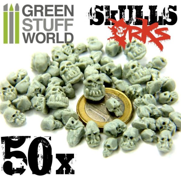 Placa modelism - 50 cranii ork - imagine 2