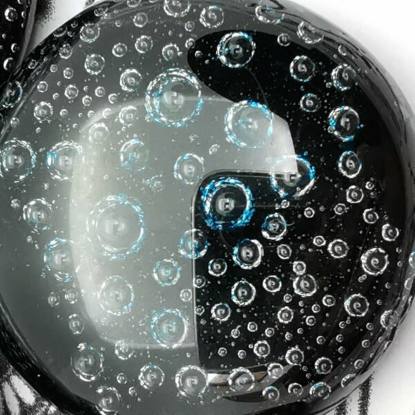 Cabochon de sticla  - Black Bubbles