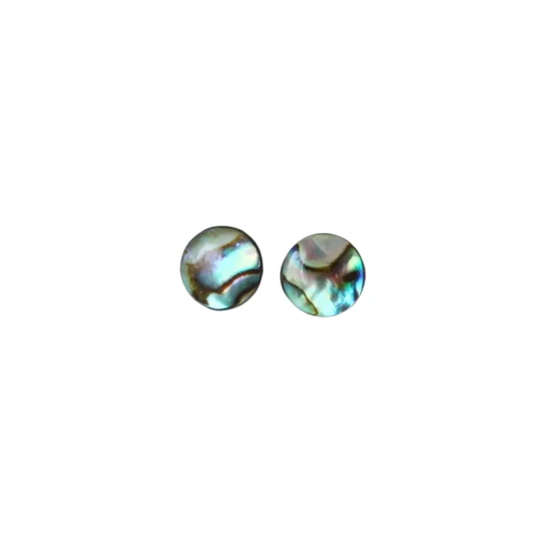 Set piatra naturala - forma cabochon - scoica abalone 8 mm
