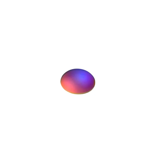 Cabochon sticla - oval - Pink opal - 10 x 14 mm