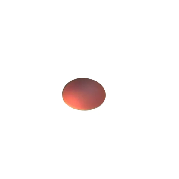Cabochon sticla - oval - Red orange - 10 x 14 mm
