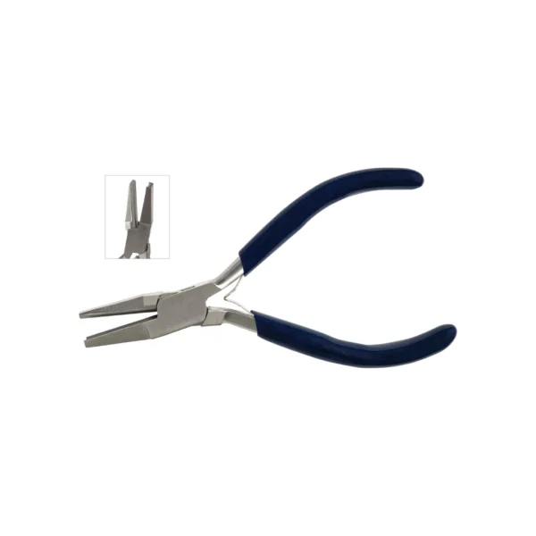 Cleste indoit inele - concav + semirotund - maner cu arc - 130 mm