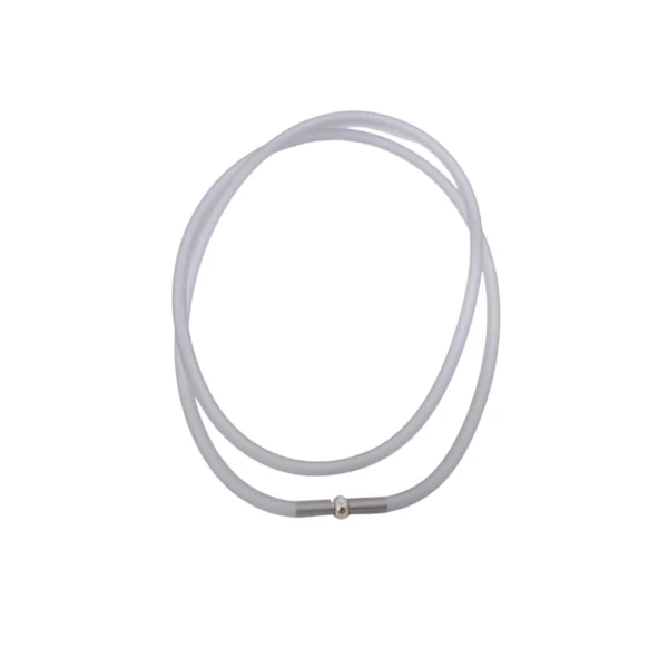Colier silicon - forma tubulara - Grey- 3 mm x 50 cm