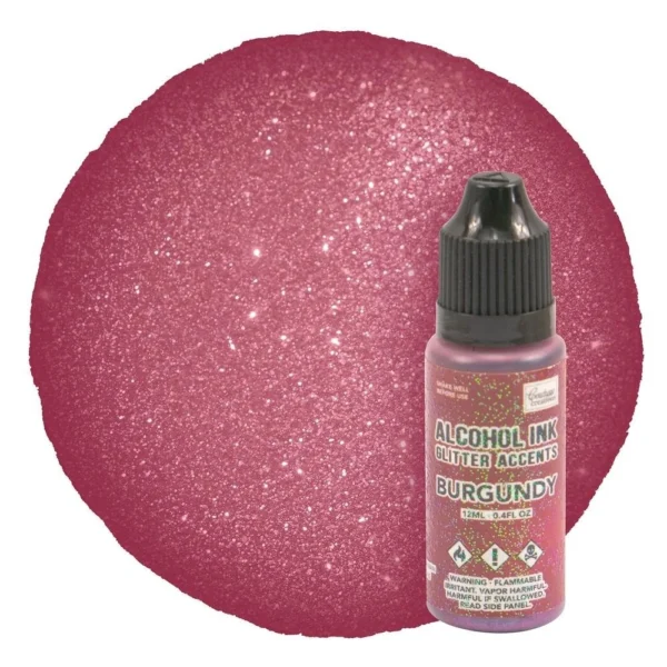 Couture Creations - Ink Glitter Accents Burgundy 12 ml