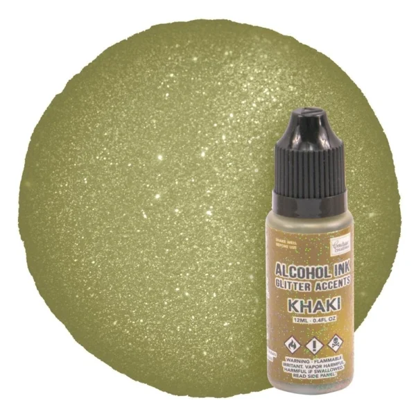 Couture Creations - Ink Glitter Accents Khaki 12 ml