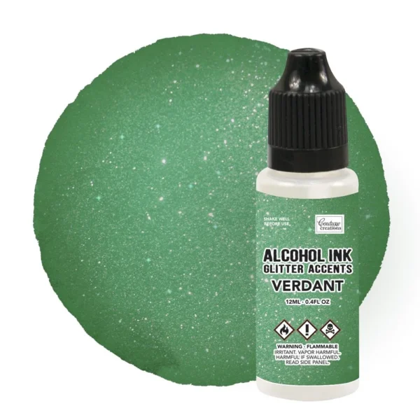 Couture Creations - Ink Glitter Accents Verdant 12 ml