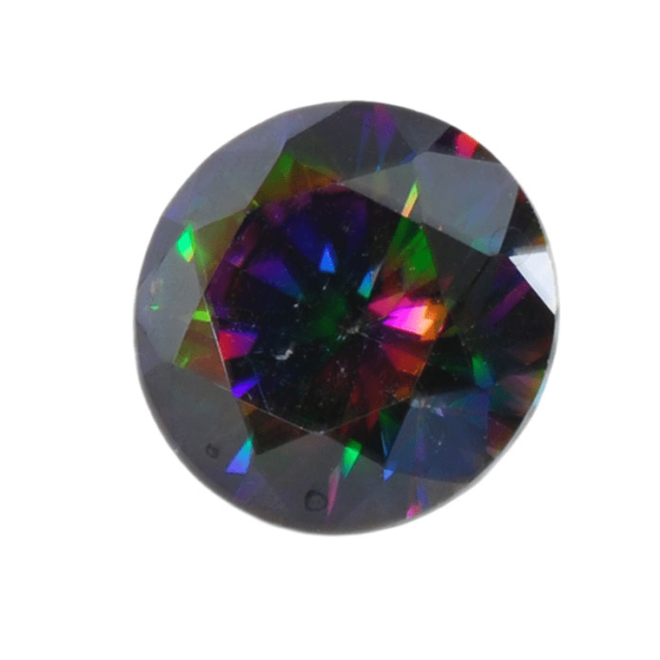 Cubic zirconia rotund - rainbow - 8 mm