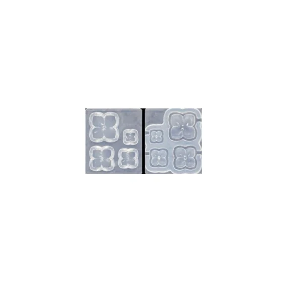 Matrita silicon -Flori 3D - 4 flori cu 4 petale
