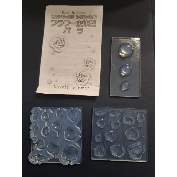 Matrita silicon - Rose 3D - Working base - 3 marimi