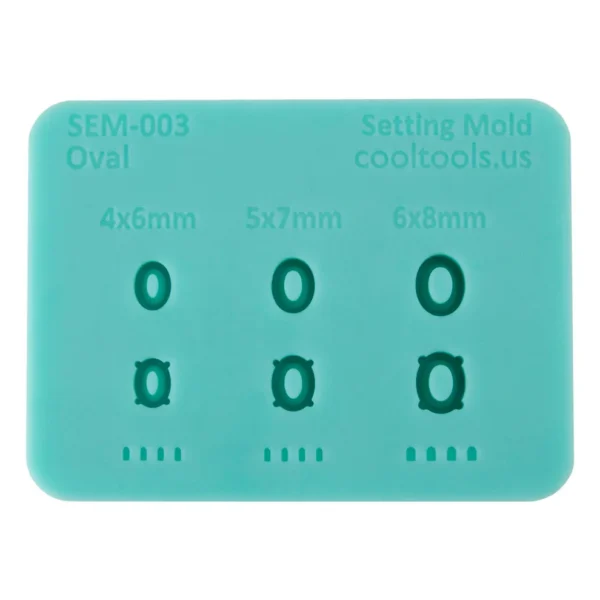 Matrita silicon - model casete cu gherute - CoolTools - Oval