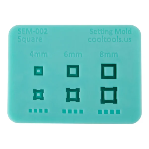Matrita silicon - model casete cu gherute - CoolTools - Patrat