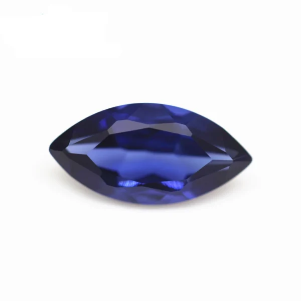 Piatra sintetica - blue Spinel - marquise 4 x 8 mm