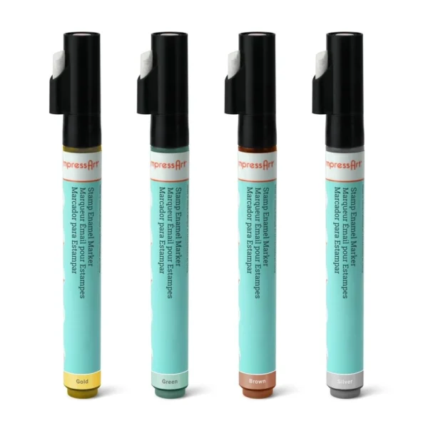 Set 4 culori marker cu vopsea pentru metal - ImpressArt