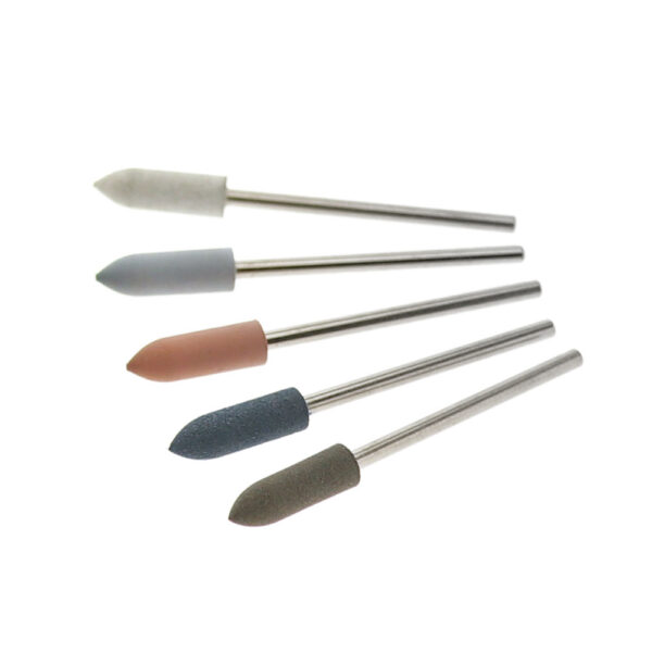 Set 6 accesorii pentru slefuit - S-Rabin - forma glont - 16 x 5 mm