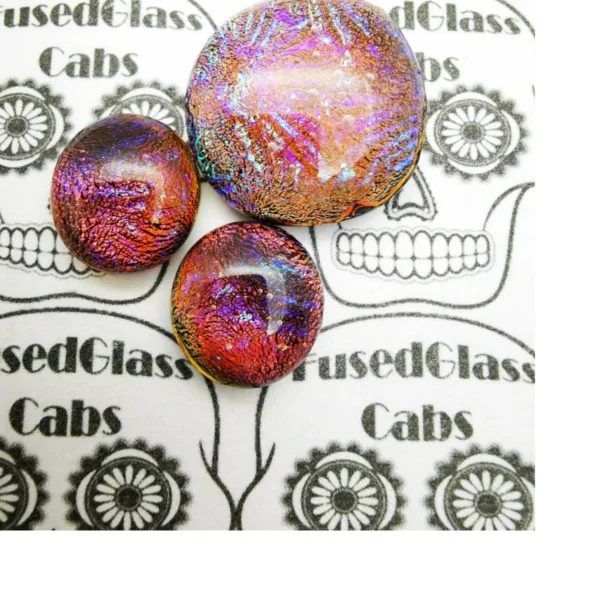 Cabochon de sticla - Rainbow candy apple