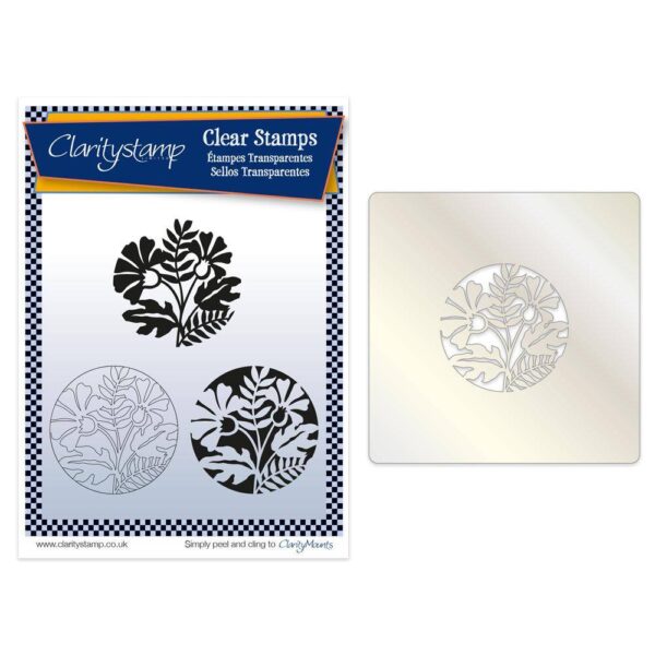 Set 3 stampile + 1 sablon - Claritystamp – Marigold A5