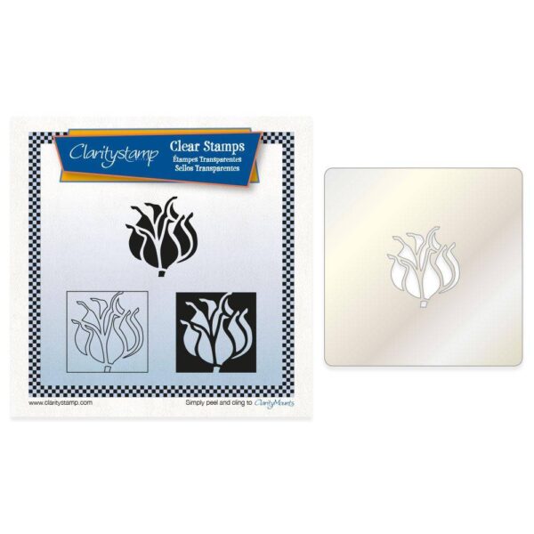 Set 3 stampile + 1 sablon - Claritystamp - Pod Head A5