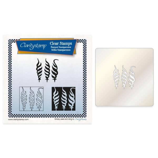 Set 3 stampile + 1 sablon - Claritystamp - Reed A5