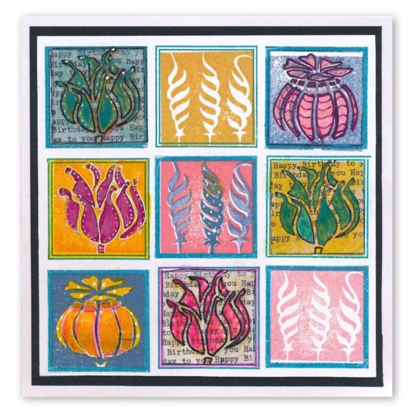Set 3 stampile + 1 sablon - Claritystamp - Reed A5 - imagine 2