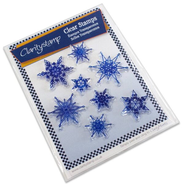 Set 8 stampile - Claritystamp  – Snowflakes