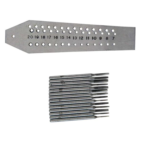Set filiera rotunda pentru creat suruburi – 0.7 – 2 mm + cutie depozitare - imagine 2