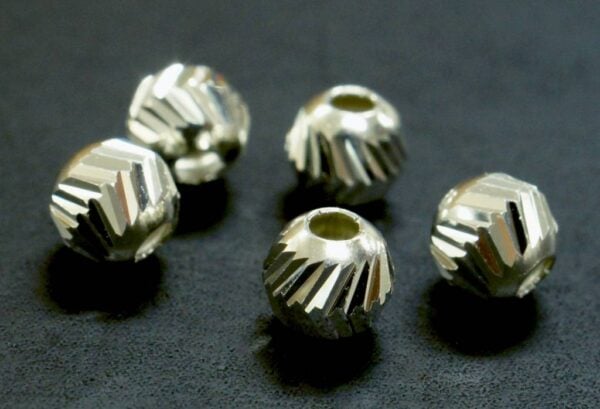 Margele argint V 4 mm