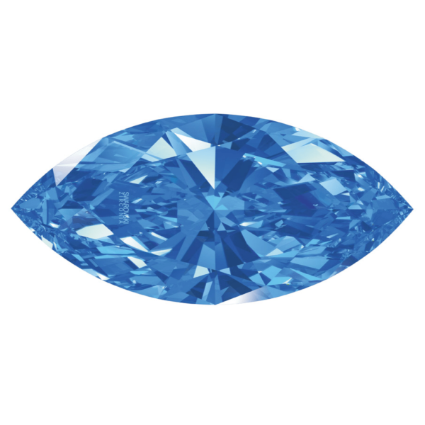 Cubic Zirconia Swarovski marquise – 5×2.5 mm albastru fantasy