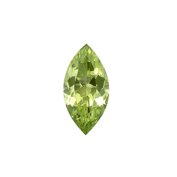 Gema sintetica – Preciosa – marquise – portocaliu 3 x 6 mm - imagine 2