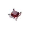 Set piatra naturala Citrin + montura argint 925 – patrat 4 x 4 mm - imagine 2