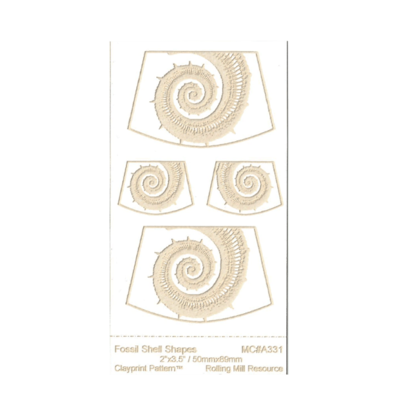 Hartie texturata laser - fossil shell shpes 50x89 mm