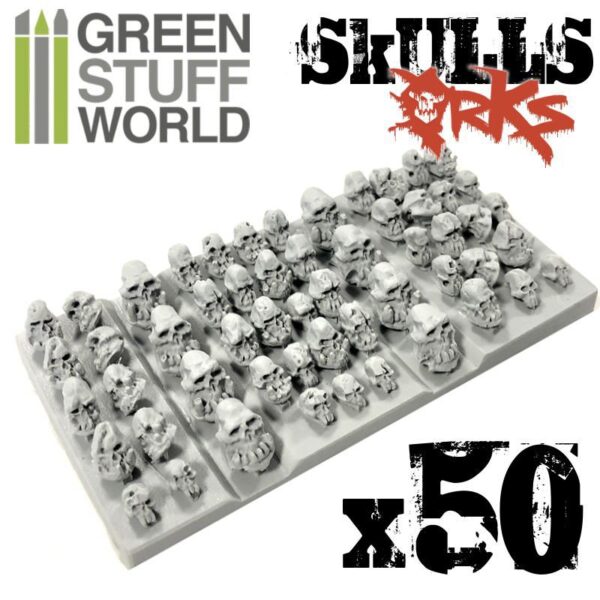 Placa modelism - 50 cranii ork - imagine 6