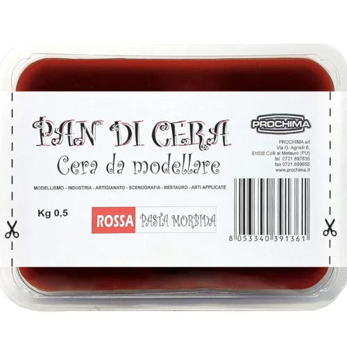 Bloc de ceară modelabil, reutilizabil - 500 gr - rosu