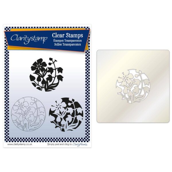 Set 3 stampile + 1 sablon - Claritystamp - Primrose A5 - imagine 5