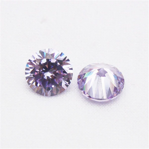 Set Cubic Zirconia - lavanda - rotund
