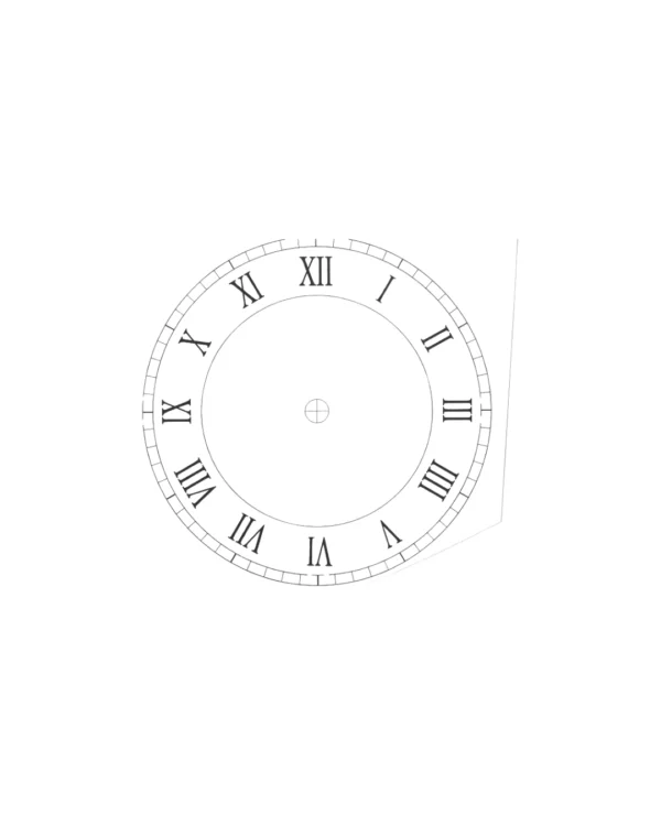 Folie decal pentru cadran ceas - 82 mm