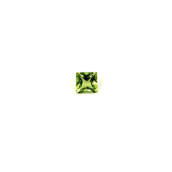 Gema sintetica – Preciosa – forma patrat – peridot 3 x 3 mm - imagine 4