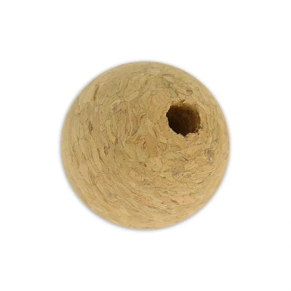 Margele din pluta - 20 mm x gaura 4 mm - 5 buc - imagine 2