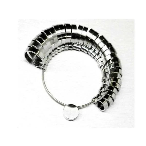 Masuri din metal pentru inele late - 7 mm - imagine 2