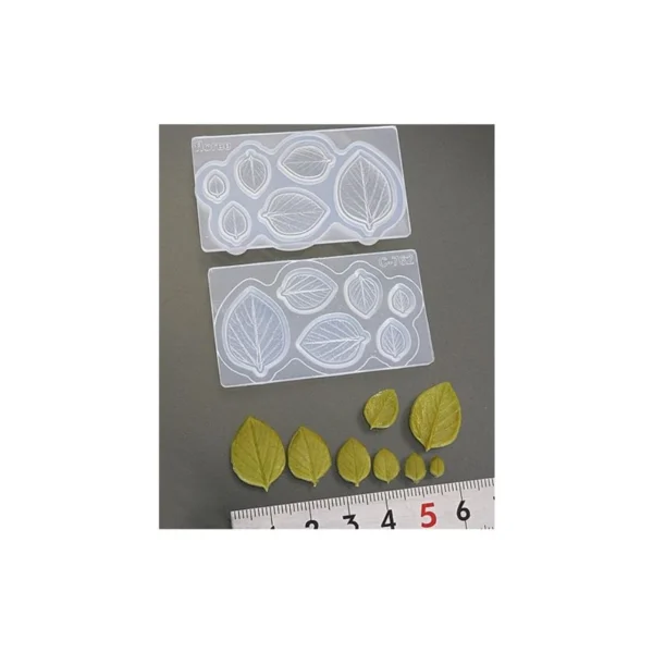 Matrita de silicon – Frunze - fata dubla - 6 marimi - imagine 4