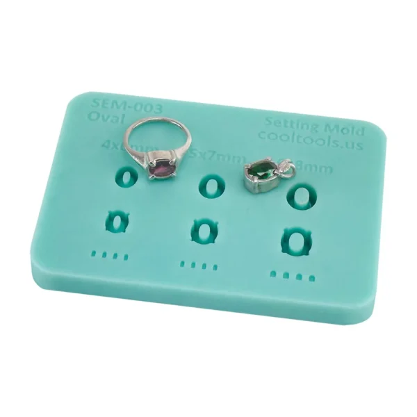 Matrita silicon - model casete cu gherute - CoolTools - Oval - imagine 5