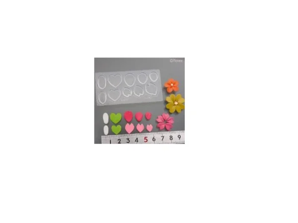 Matrita silicon - 4 tipuri petale flori - L - XL - imagine 3