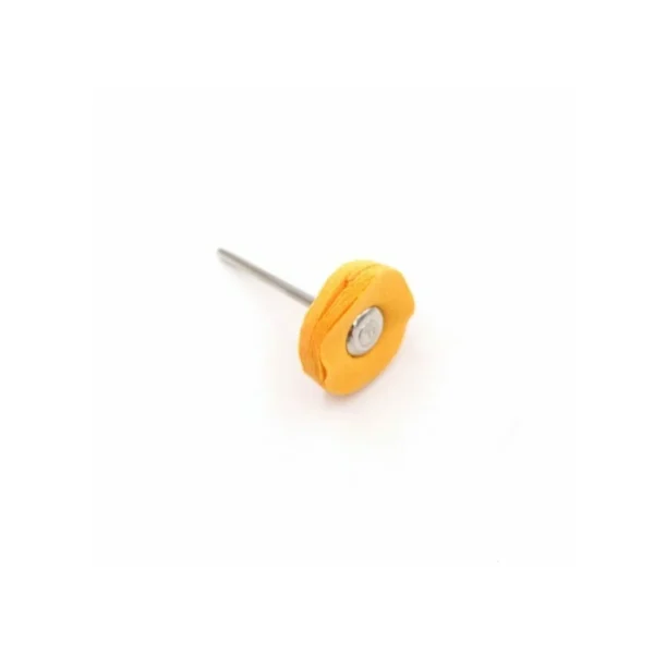 Perie biax circulara - bumbac galben - 22 mm - imagine 2