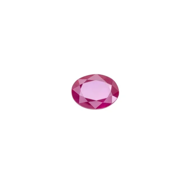 Rubin sintetic - oval - 3 x 5 mm - imagine 2
