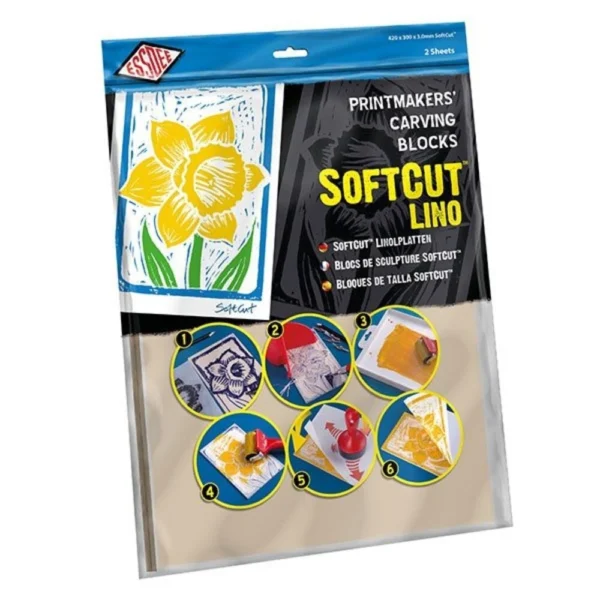 Set 2 foi pentru linogravura - extra moale -  Essdee - 3 x 300 x 420 mm - imagine 3