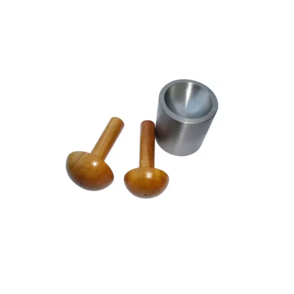 Set 2 poansoane din lemn + forma concava din otel - imagine 2