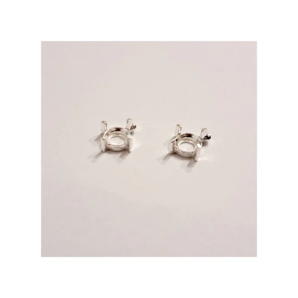Set caseta piatra pentru cabochon - Ag925 - 5 mm - imagine 2